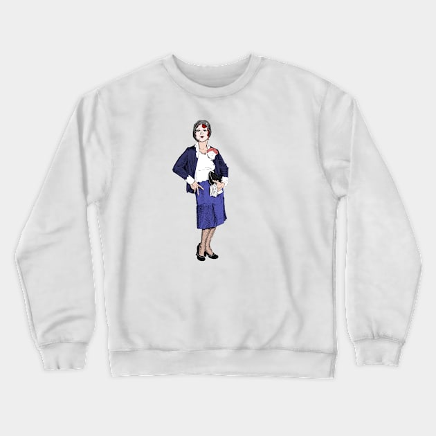 Clara Bow Crewneck Sweatshirt by FieryWolf